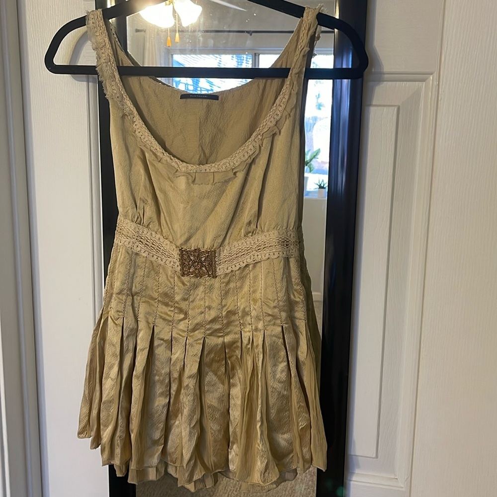 VINTAGE ELIE TAHARI SILK Ruffle Top ~ Large